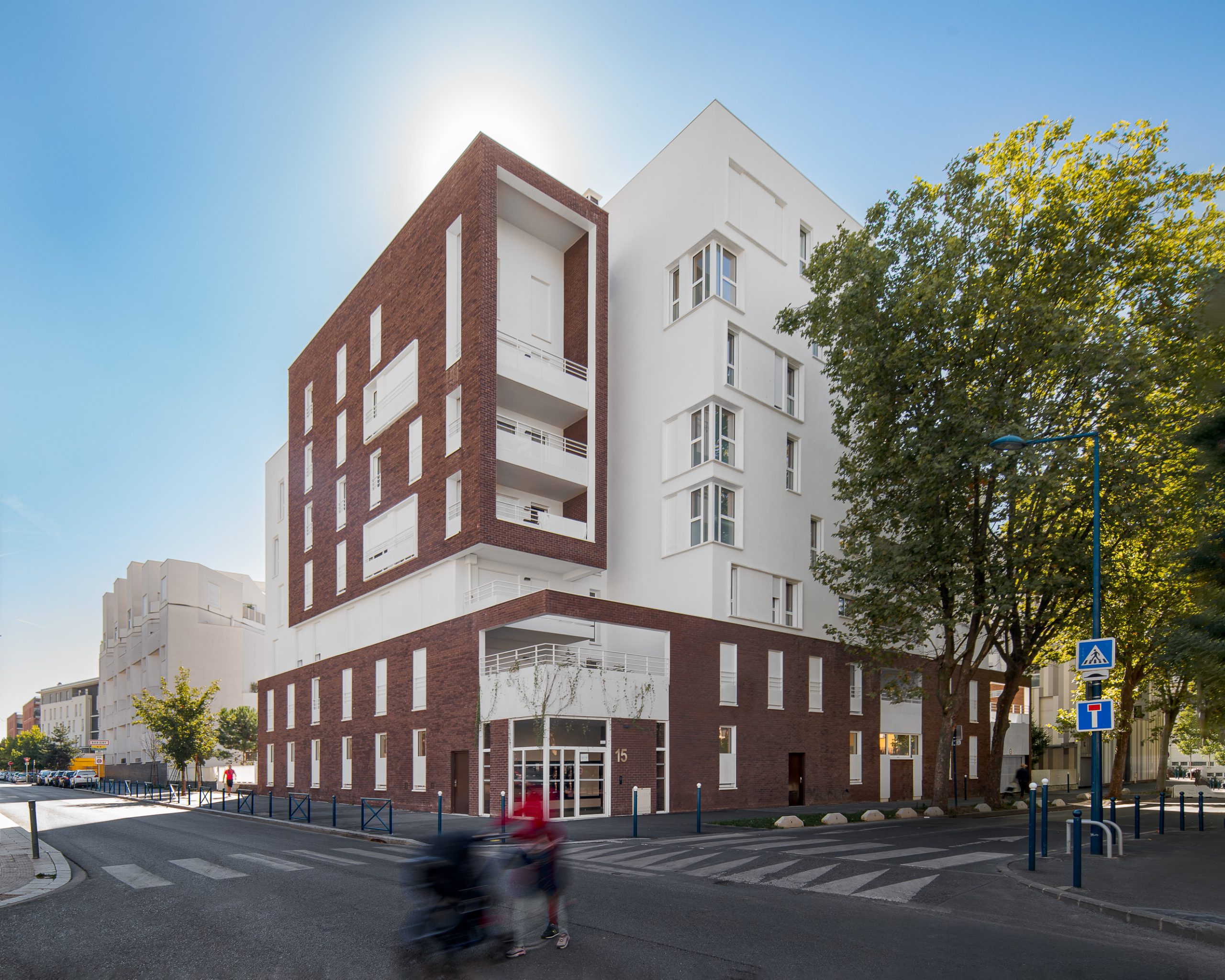 contemporary housing development architectural photography France
