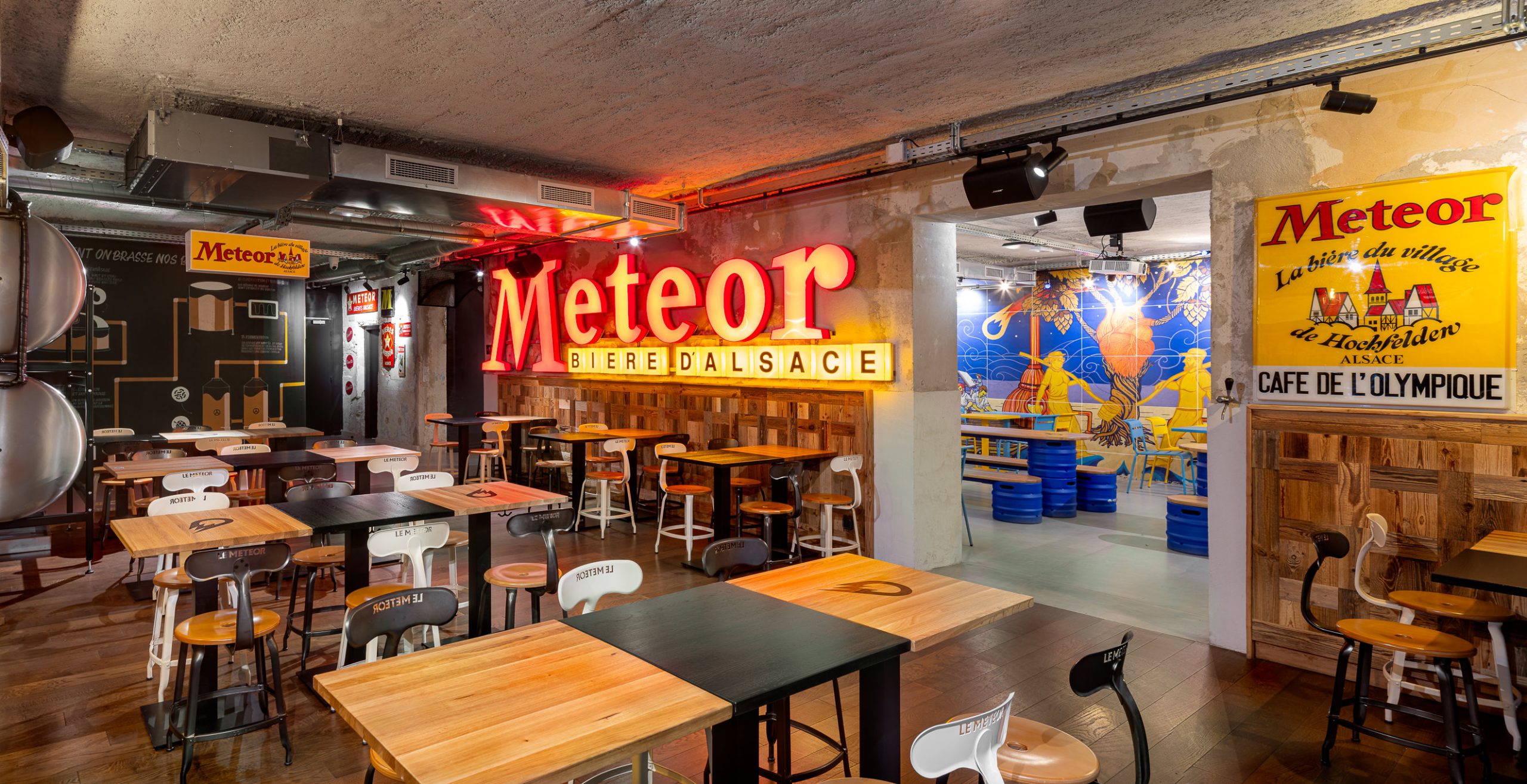 mobilier sur mesure restaurant meteor