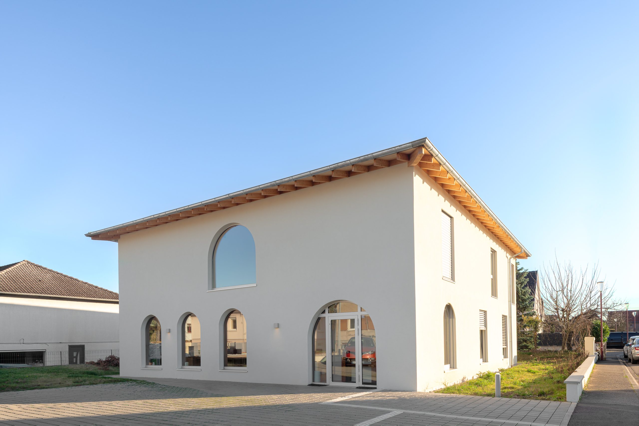 cabinet dentaire fegersheim architecture exterieure facade